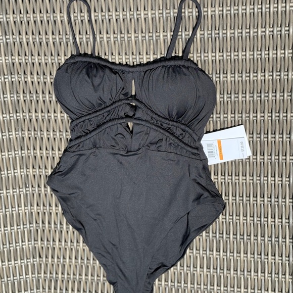 Becca Black One Piece Swimsuit - Size S - NWT - Picture 10 of 16